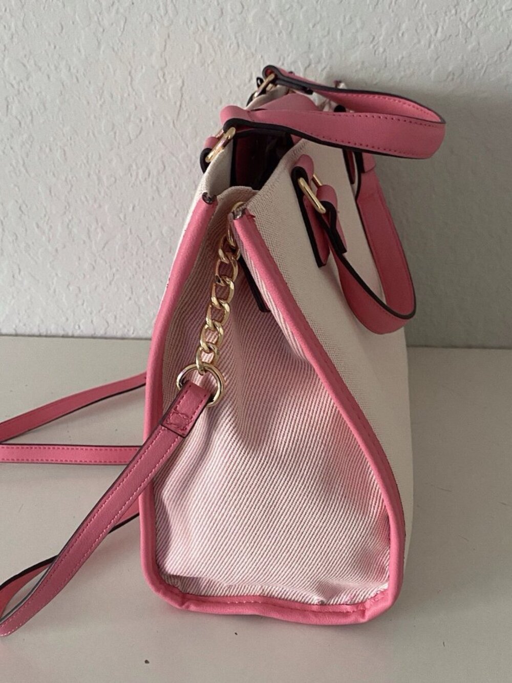 Juicy Couture Berry Sweet Tote Bag Pink #1 Strawberry With Charm Crossbody NEW - Picture 6 of 12